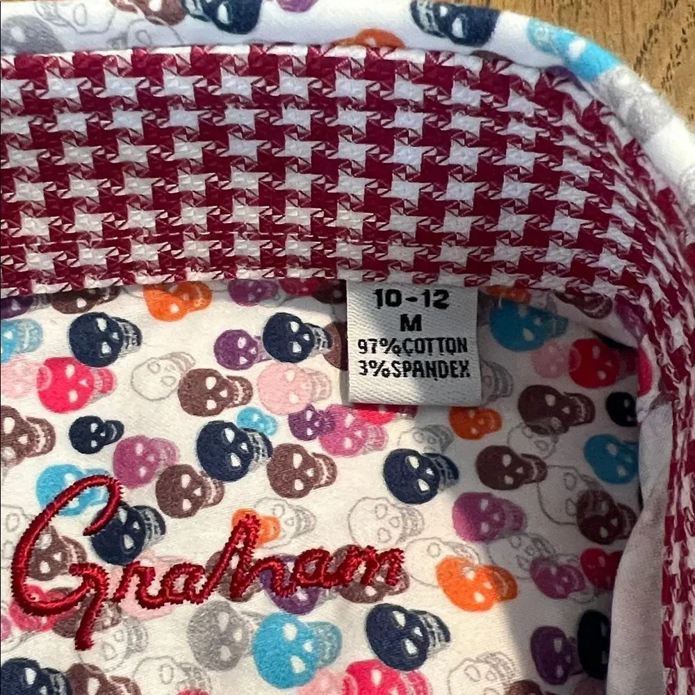 Robert Graham Boy’s Long Sleeve Button Up Shirt Skull Print Sz. Medium (10-12)